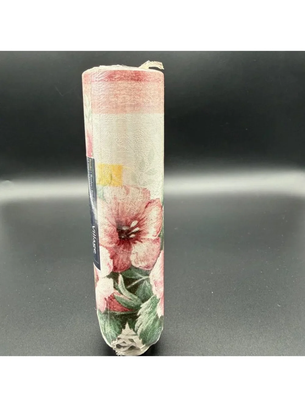 Vintage Village Floral Wallpaper Border Washable Vinyl Cottagecore Dusty Rose